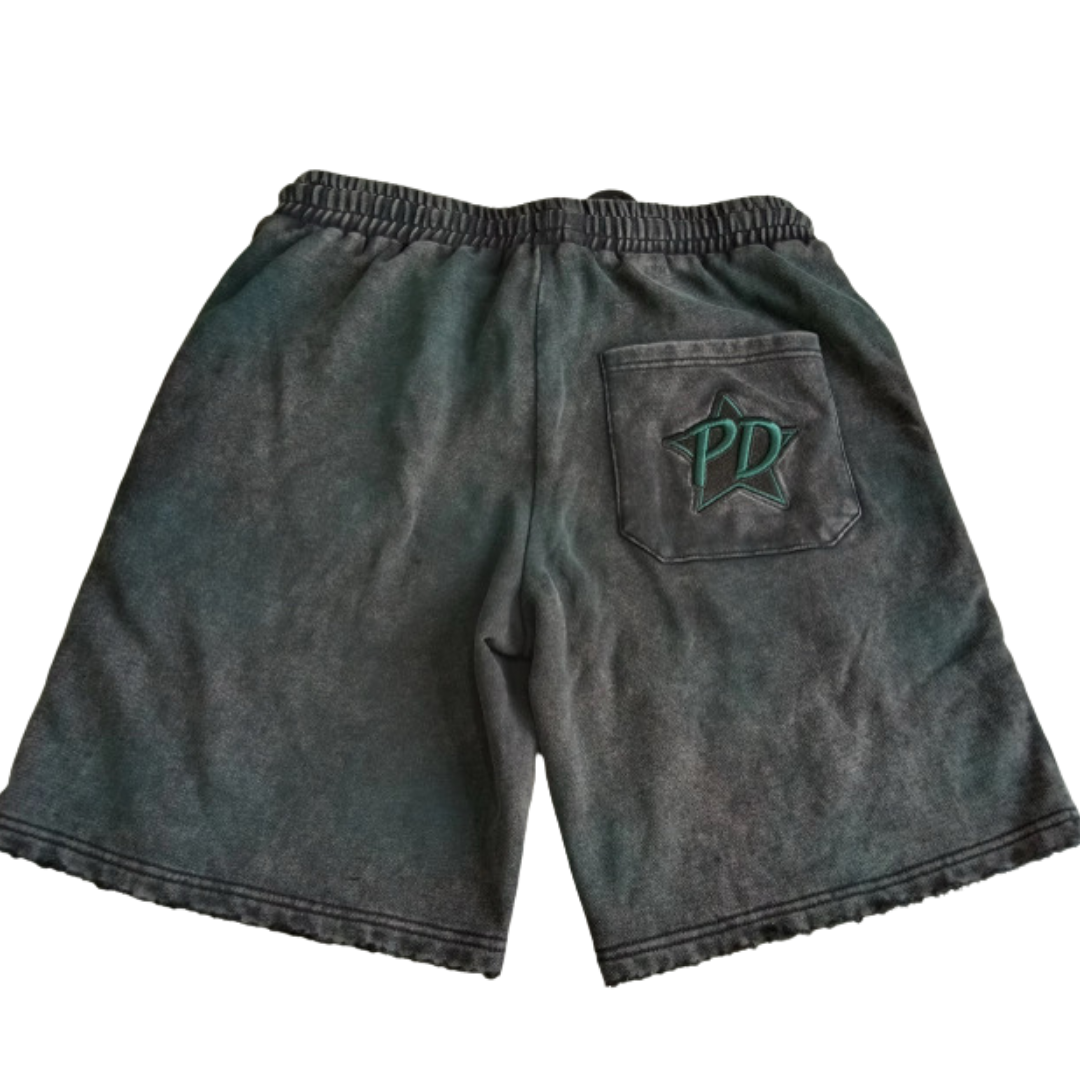 Lost at Sea Acid Wash Shorts